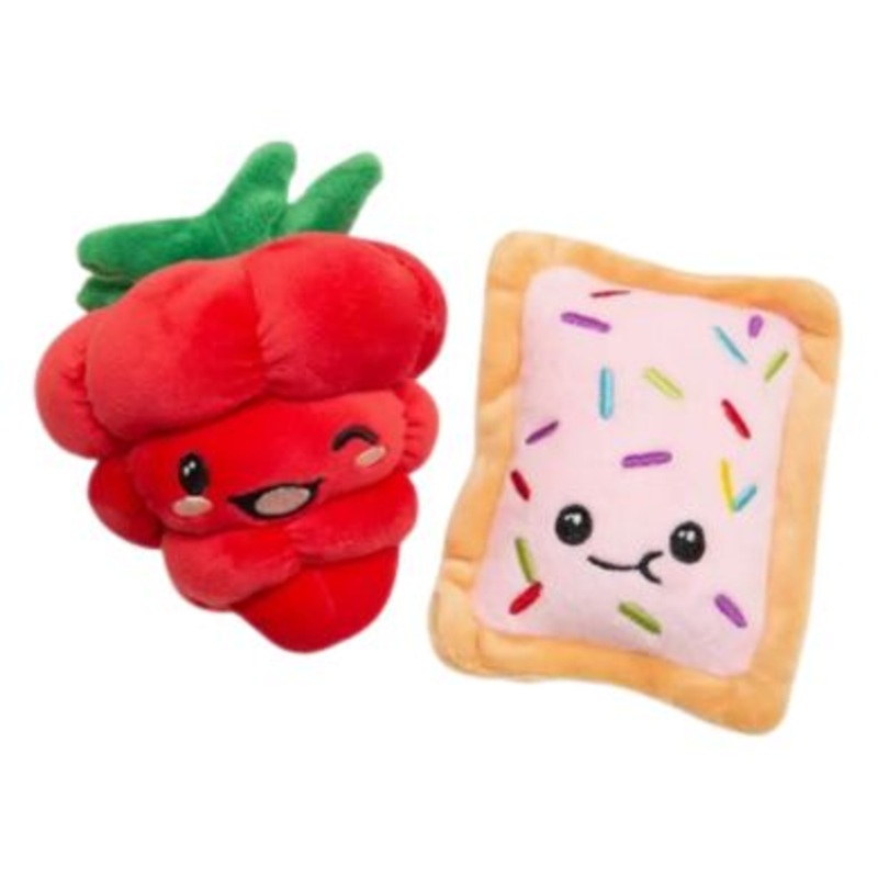 Snugarooz Buddies Berry & Tart Dog Toys 2 Pack