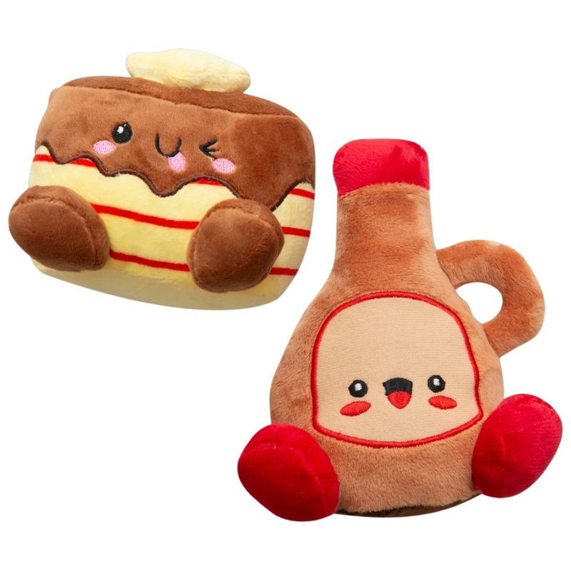 Snugarooz Buddies Cakes & Syrup Dog Toys 2 Pack