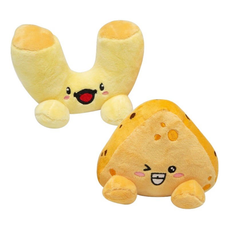 Snugarooz Buddies Mac N’ Cheese Dog Toys 2 Pack