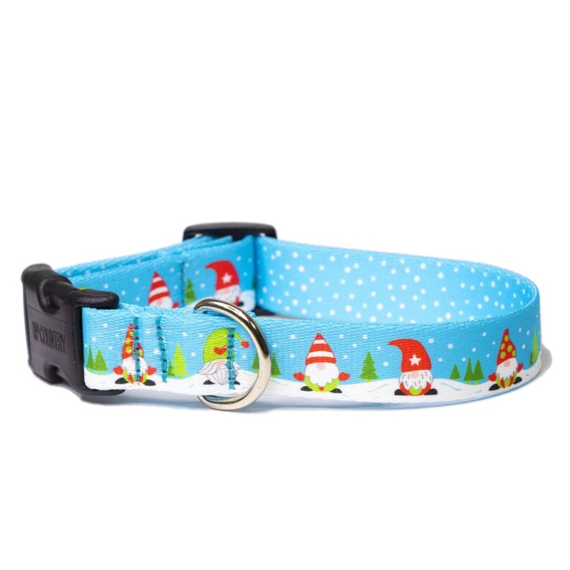 Up Country Gnomes Printed Dog Collar X-Large