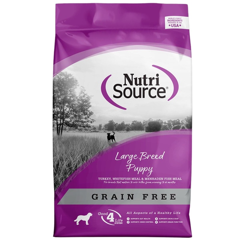 NutriSource Large Breed Puppy Grain Free Dry Dog Food 12lb