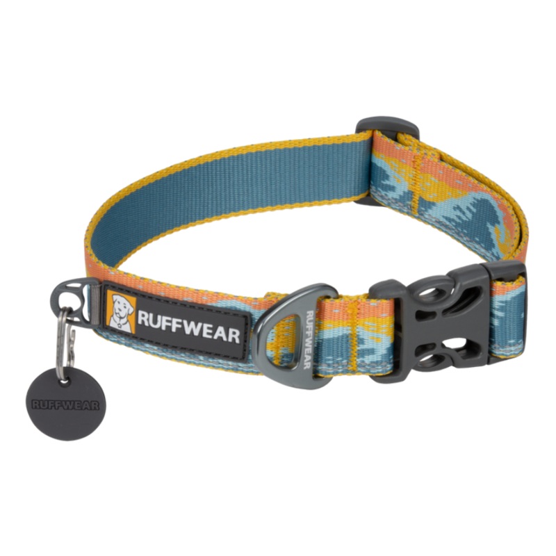 RuffWear Crag Reflective Dog Collar 11-14 Rising Wave