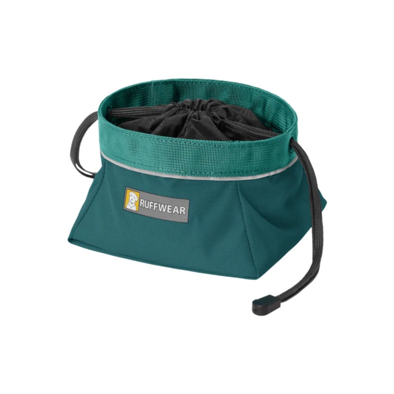 RUFFWEAR Quencher Cinch Top Packable Dog Bowl, M, 5.5in