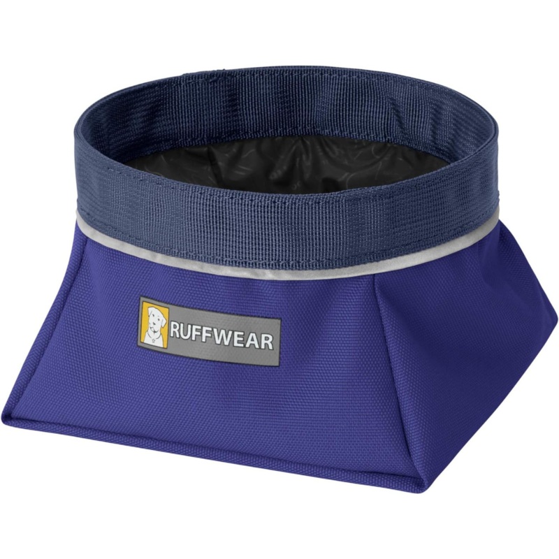 RUFFWEAR Quencher Packable Dog Bowl, Huckleberry Blue, L