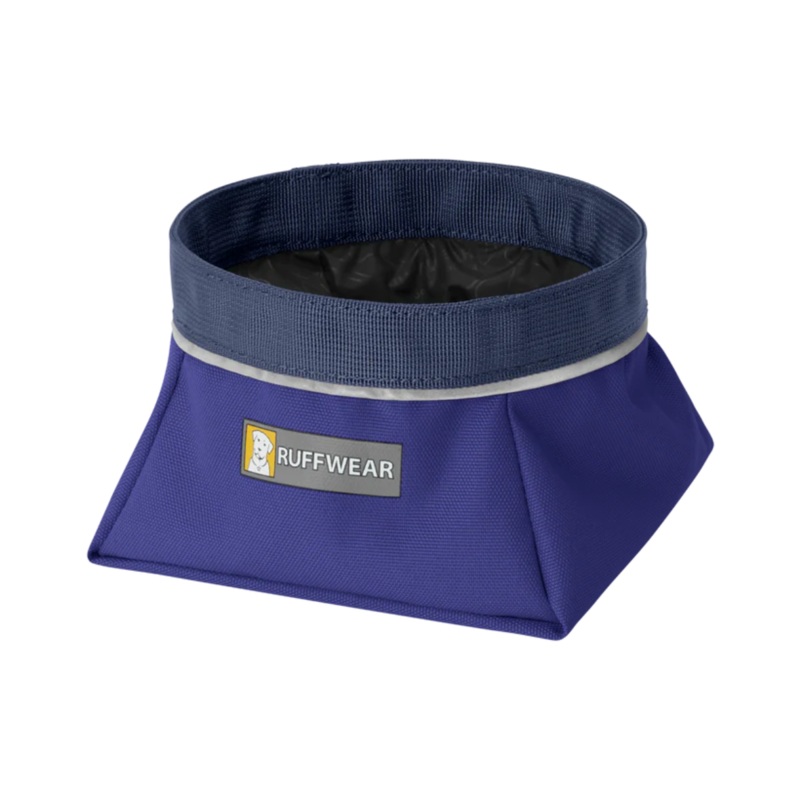 RUFFWEAR Quencher Packable Dog Bowl, Huckleberry Blue, S, 4.5in