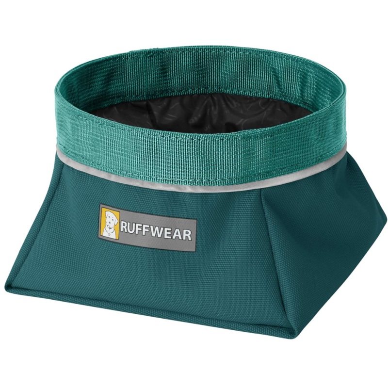 RUFFWEAR Quencher Packable Dog Bowl, Tumalo Teal, M