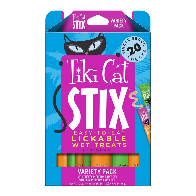 Tiki Cat Stix Wet Cat Treats Variety Pack 20 Ct