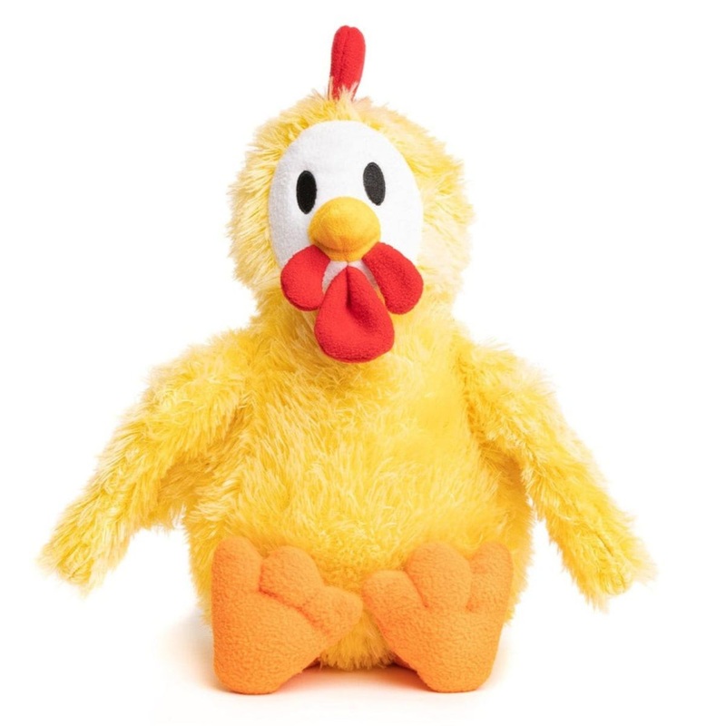 FabDog Fluffy Chicken Dog Toy Small