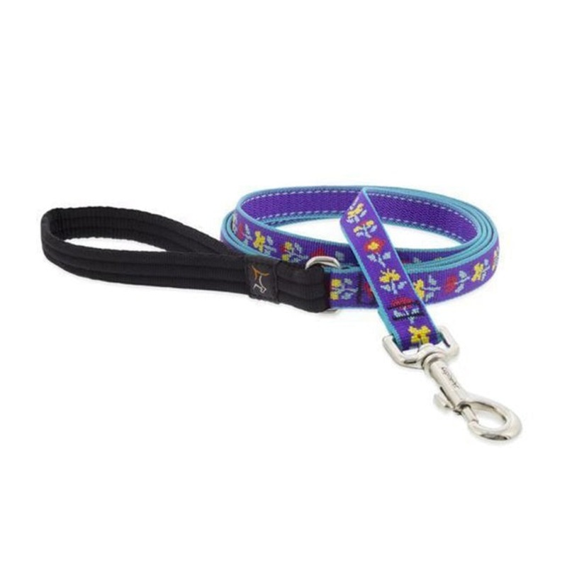Lupine Dog Leash 3/4 Wide x4′ Length Folk Flower