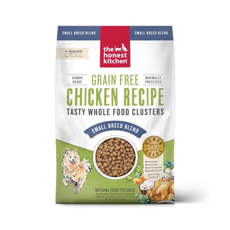 The Honest Kitchen Whole Grain Chicken Whole Food Clusters – Small Breed –  Dry Dog Food – 10lb Bag