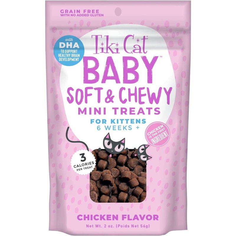 Tiki Cat Baby Soft & Chewy Mini Treats Chicken Flavor 2oz