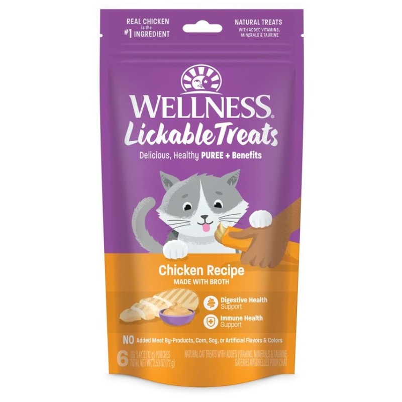 Wellness Chicken Lickable Cat Treats 2.53oz