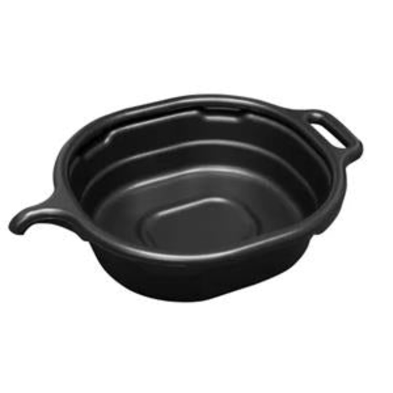 4.5 GALLON OVAL DRAIN PAN, BLACK
