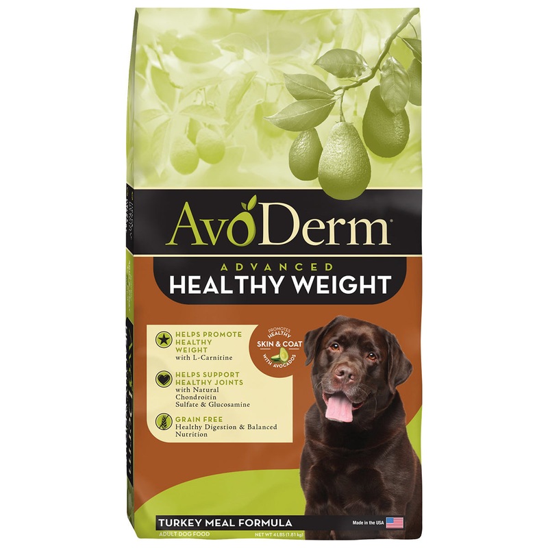 AvoDerm Advanced Healthy Weight Dry Dog Food – Turkey – 4lb Bag