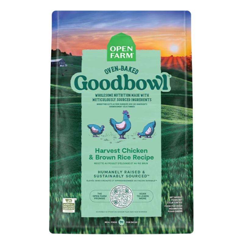 Open Farm GoodBowl Dry Dog Food – Chicken & Brown Rice – 3.5lb Bag