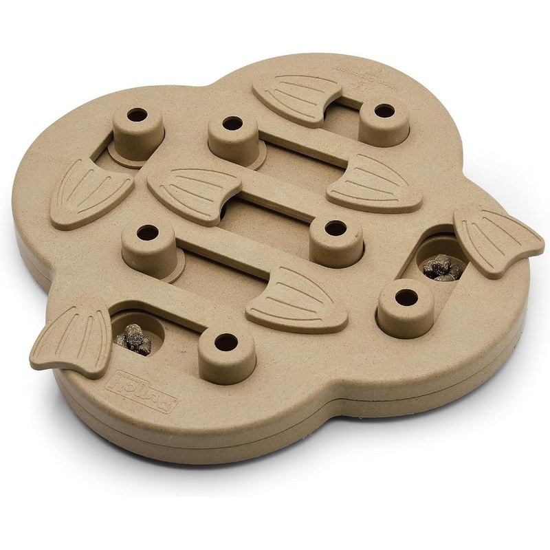 Outward Hound Hide N’ Slide Interactive Treat Puzzle Dog Toy Level 2 Tan