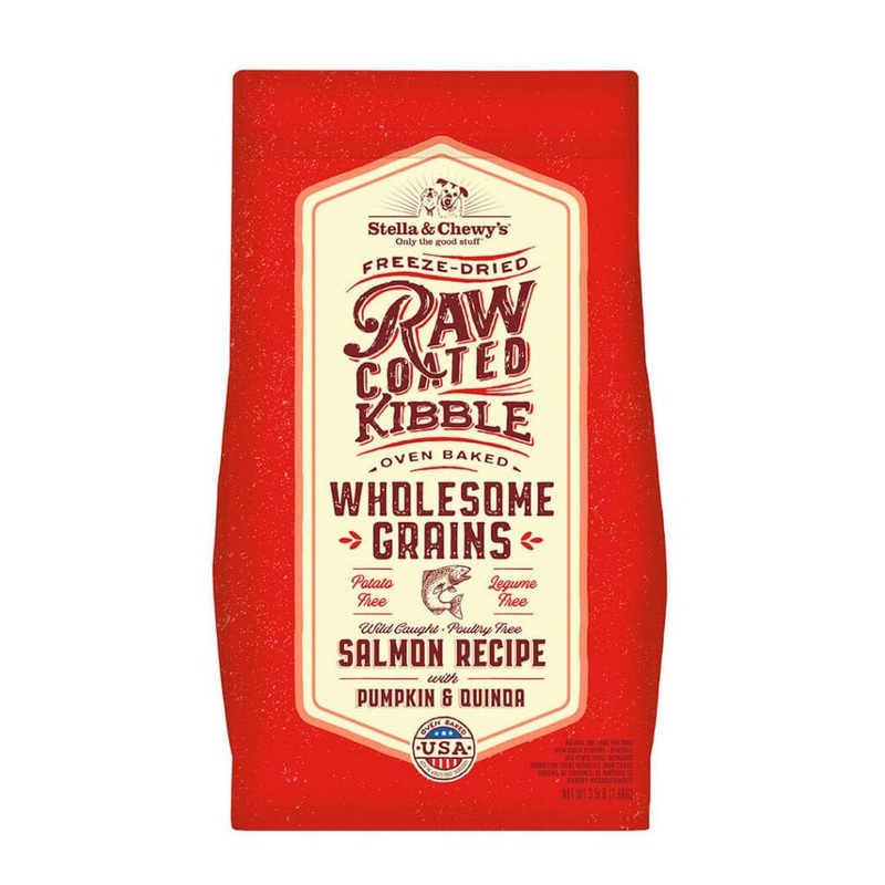 Stella & Chewy’s Raw Coated Kibble Wholesome Grains Salmon Dry Dog Food 3.5lb