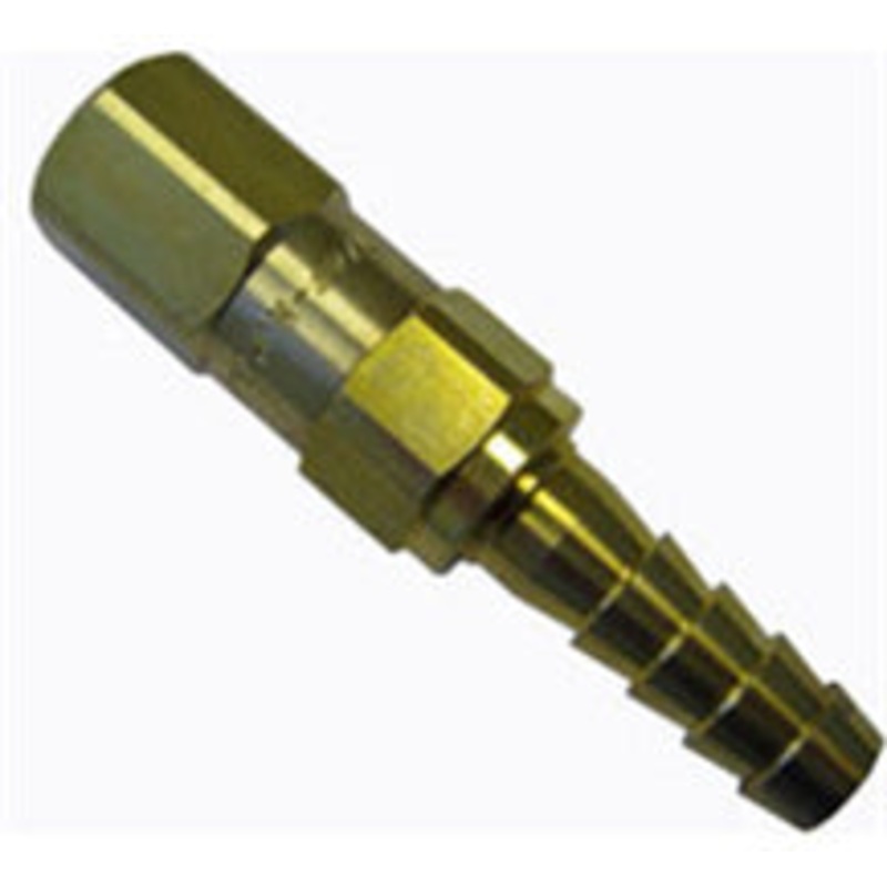SWIVEL FEMALE 1/4 BPT X 3/8 BARB BRASS