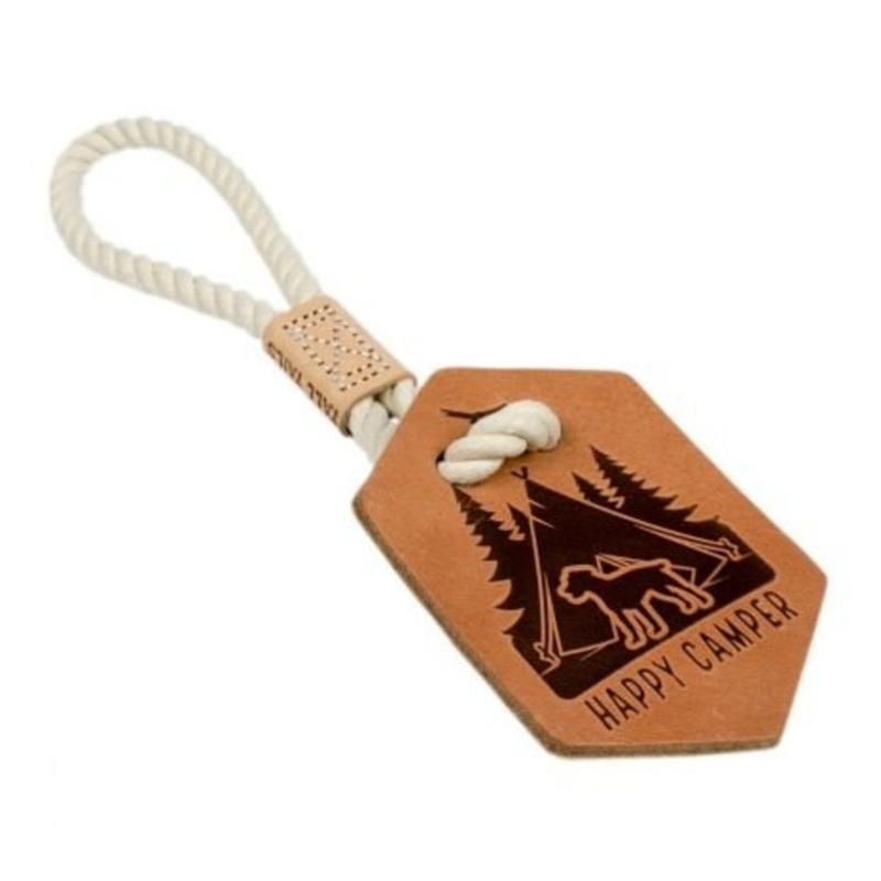 Tall Tails Happy Camper Tan 13 Dog Toy