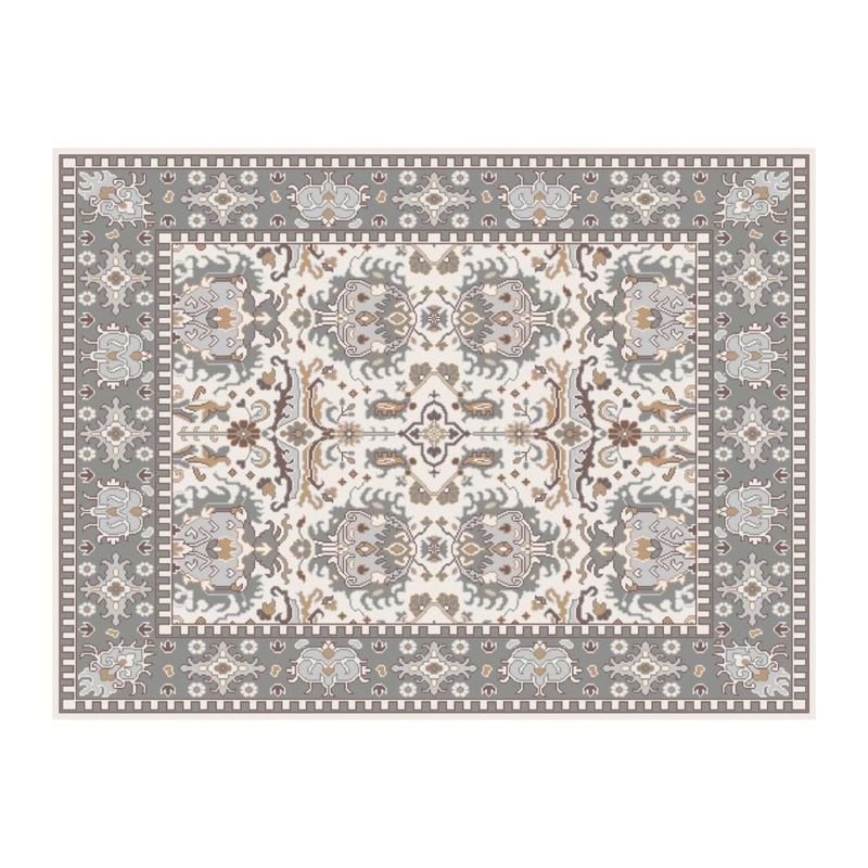 The Avalon Society Pet Mat Nordic Frost 3’x4′ Washable