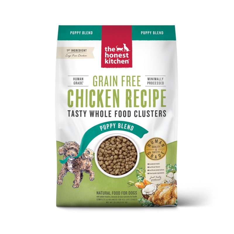 The Honest Kitchen Grain Free Chicken Whole Food Clusters – Puppy – Dry Dog Food – 20lb Bag