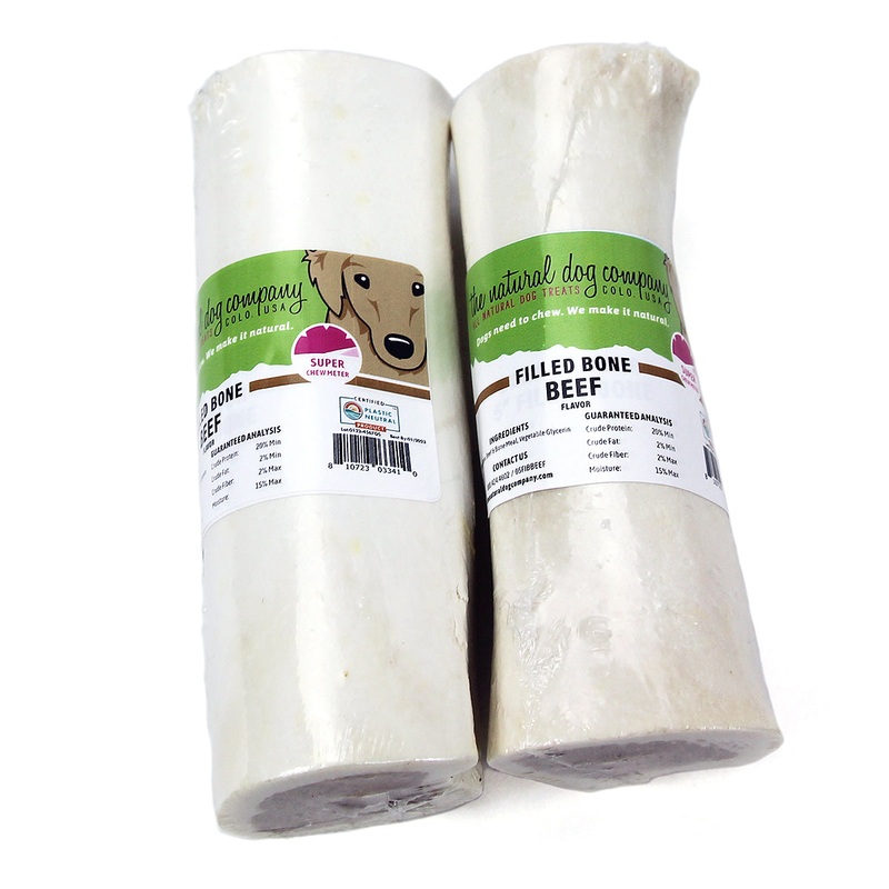 The Natural Dog Company 5 Beef Flavour Filled Bone Dog Treat