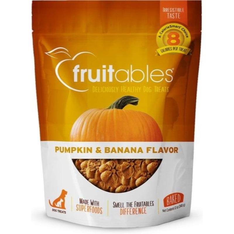 Fruitables Pumpkin & Banana Healthy Dog Treats 12oz