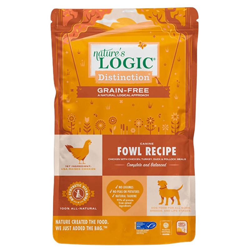 Nature’s Logic Grain Free Distinction Fowl Recipe Dry Dog Food 4.4oz