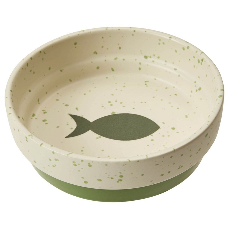 Spot Bowl Sedona Spruce Green Cat Dish 5