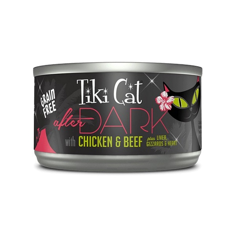 Tiki Cat After Dark Chicken Beef Canned Cat Food 5.5oz