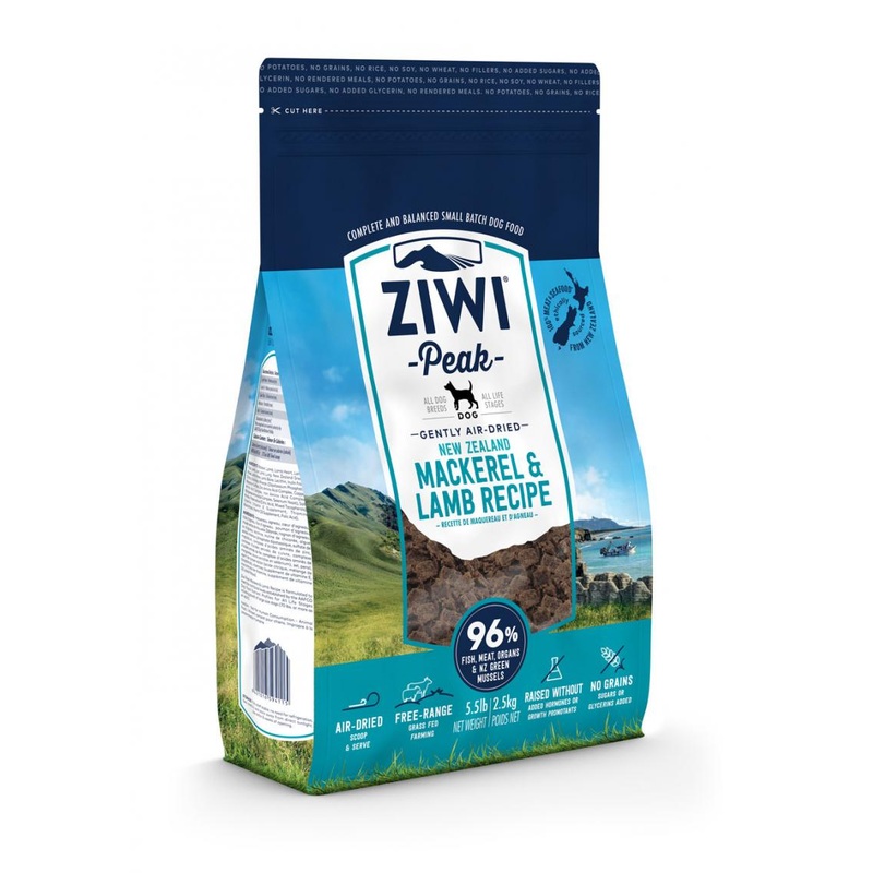 Ziwi Peak Air-Dried Dog Food – Mackerel & Lamb – 5.5lb Bag