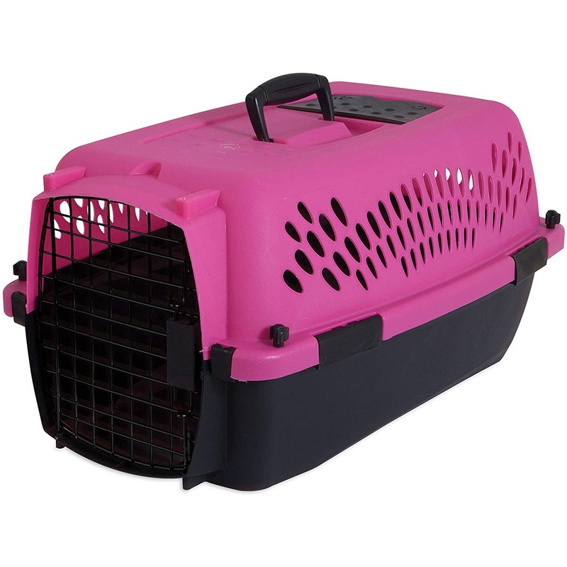 Aspen Pet Cats & Dogs Fashion Dog Kennel Pink Hard-Sided – 23 in