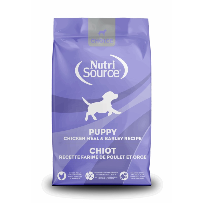 NutriSource Choice Puppy Dry Dog Food – Chicken & Barley – 40lb Bag