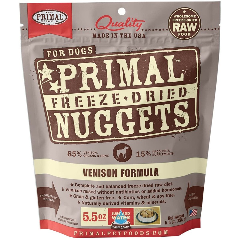 Primal Freeze-Dried Nuggets Venison Formula Dog Food 5.5oz