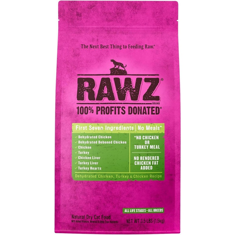 Rawz Chicken Turkey Dry Cat Food 3.5lb