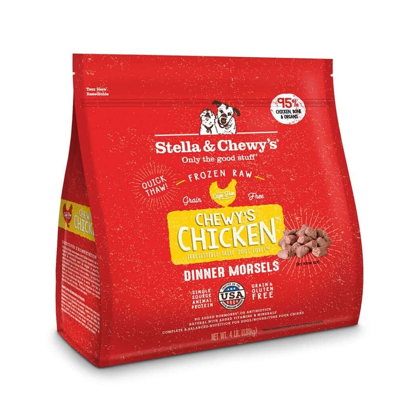 Stella & Chewy’s Chicken Frozen Raw Dinner Morsels Dog Food 4lb