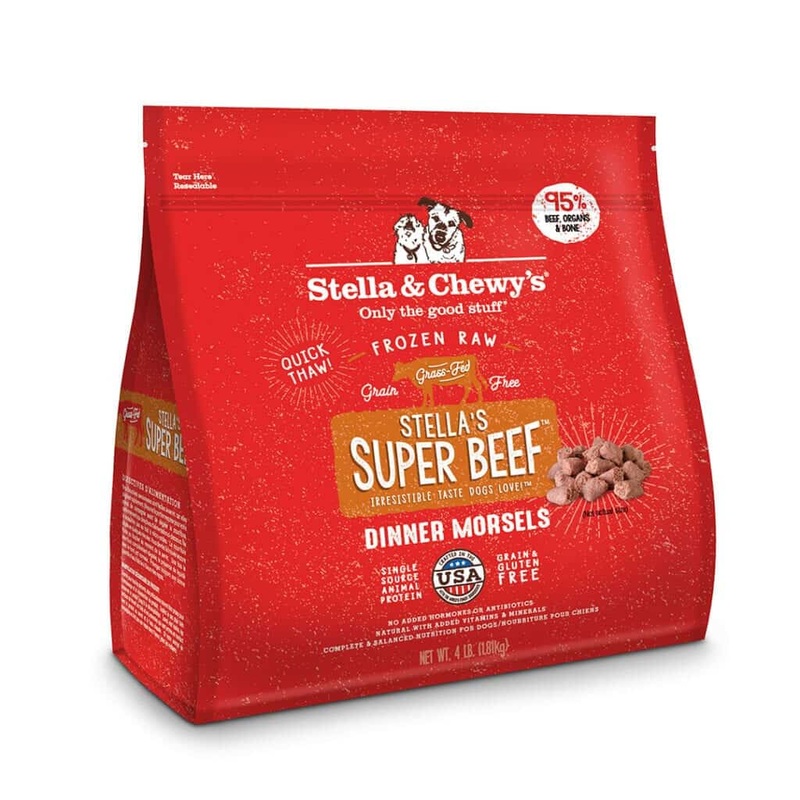 Stella & Chewy’s Stella’s Super Beef Frozen Raw Dinner Morsels Dog Food 4lb