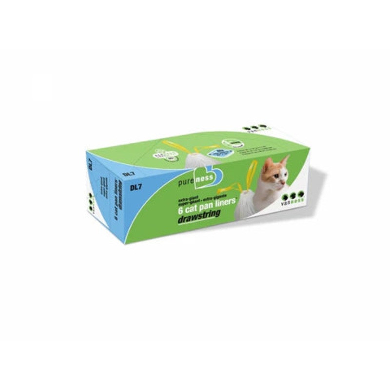 Van Ness Extra-Giant Drawstring Valu-Pak Cat Pan Liners 6 Count