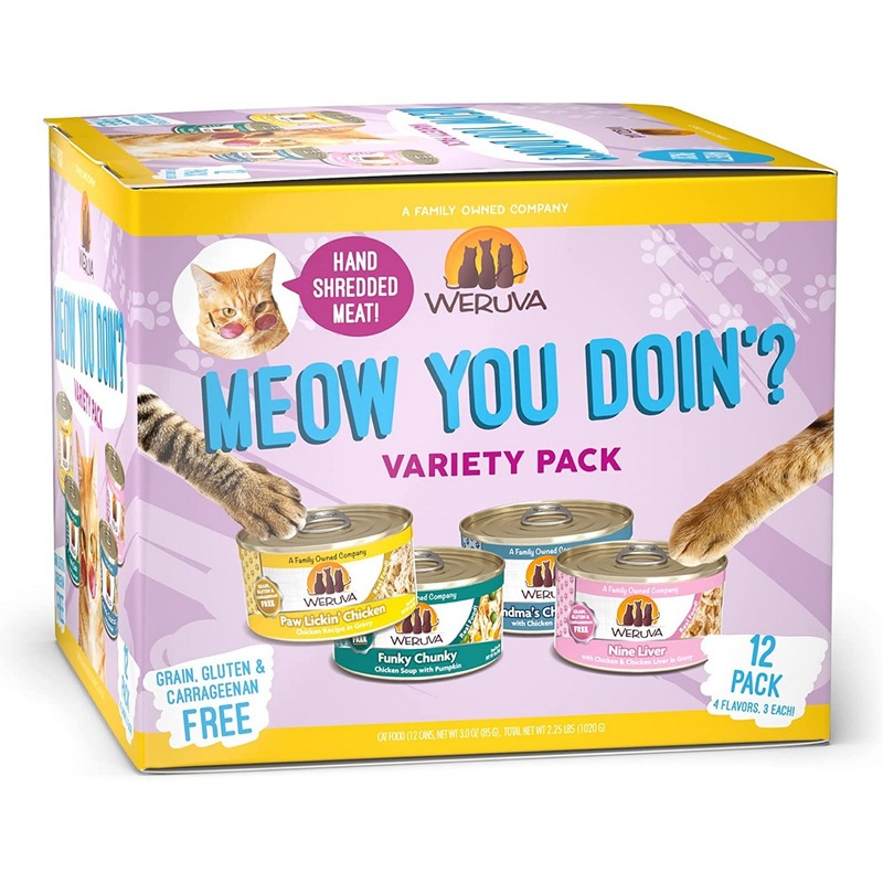 Weruva Meow You Doin’ Variety Pack Wet Cat Food 3oz