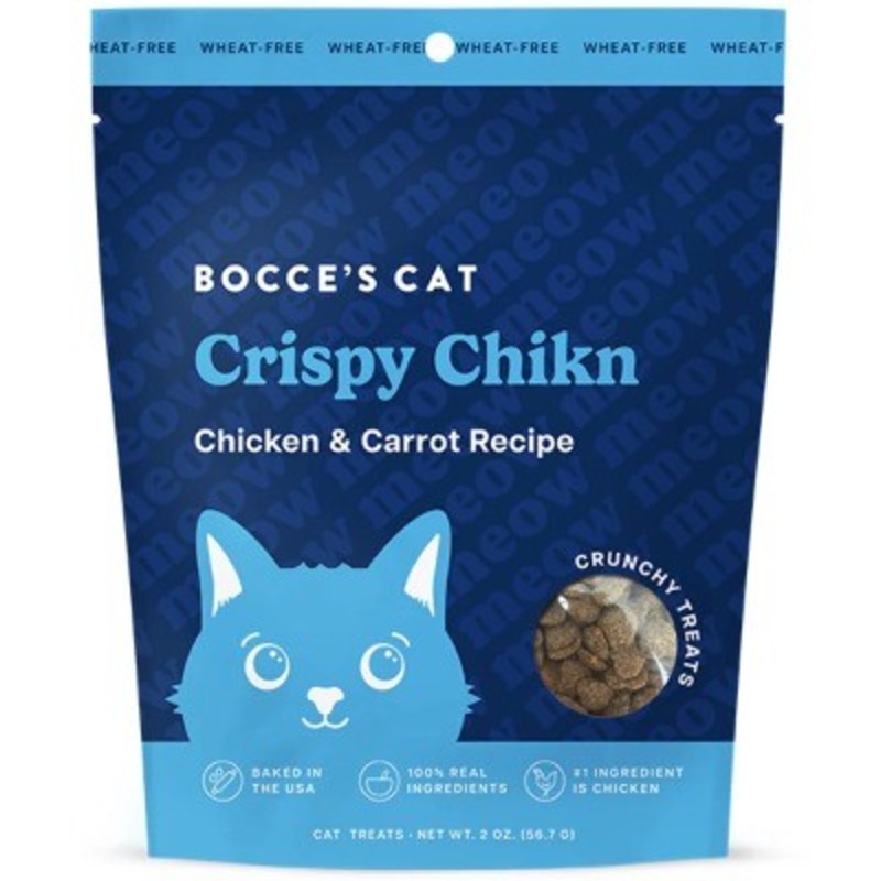 Bocce’s Bakery Crispy Chikn Crunchy Cat Treats, 2-oz
