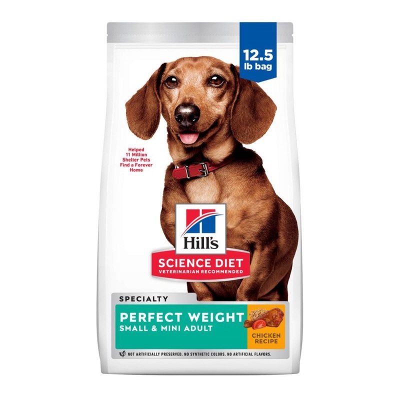 Hill’s Science Diet Adult Perfect Weight Small & Mini Chicken Dry Dog Food 12.5lb