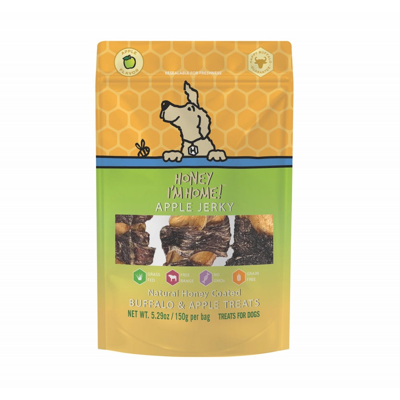 Honey I’m Home Natural Honey Coated Apple Jerky Buffalo Dog Treats