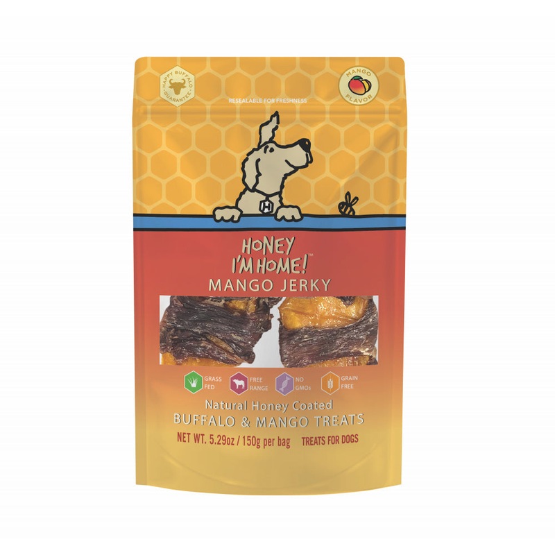 Honey I’m Home Natural Honey Coated Mango Jerky Buffalo Dog Treats