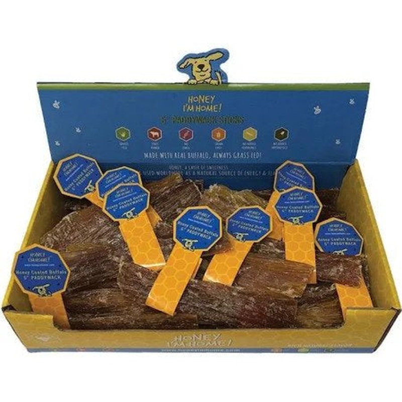Honey I’m Home Natural Honey Coated Paddywack Buffalo Dog Chews