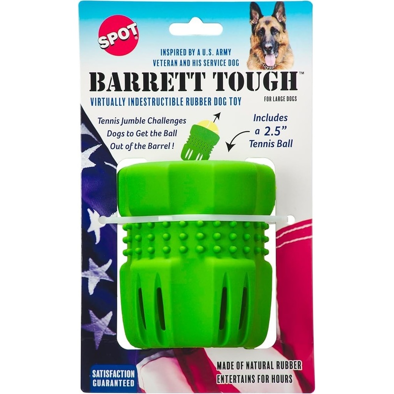 Spot Barrett Tough Tennis Jumble Dog Toy, Large