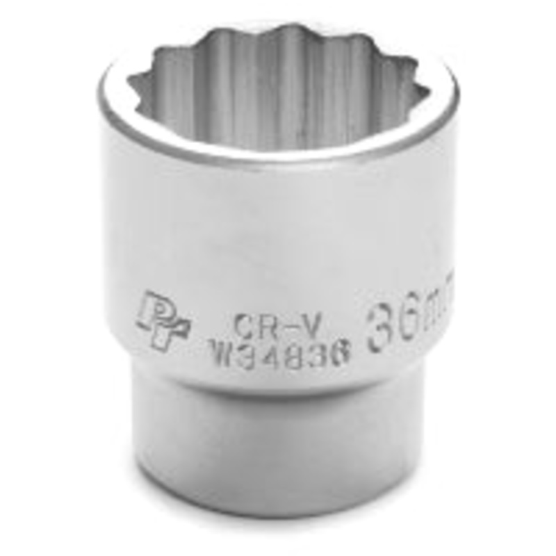 36MM X 12 POINT STANDARD IMPACT SOCKET – 3/4 INCH DRIVE