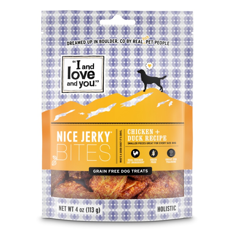 I And Love And You Nice Jerky Grain Free Chicken & Duck Dog Treats