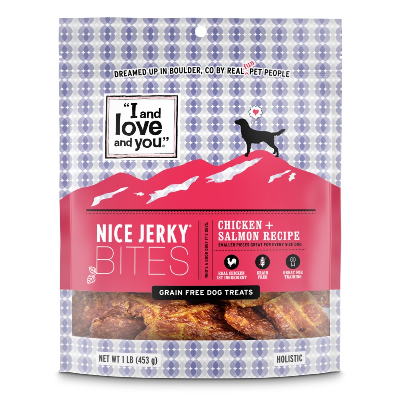 I And Love And You Nice Jerky Grain Free Chicken & Salmon Dog Treats