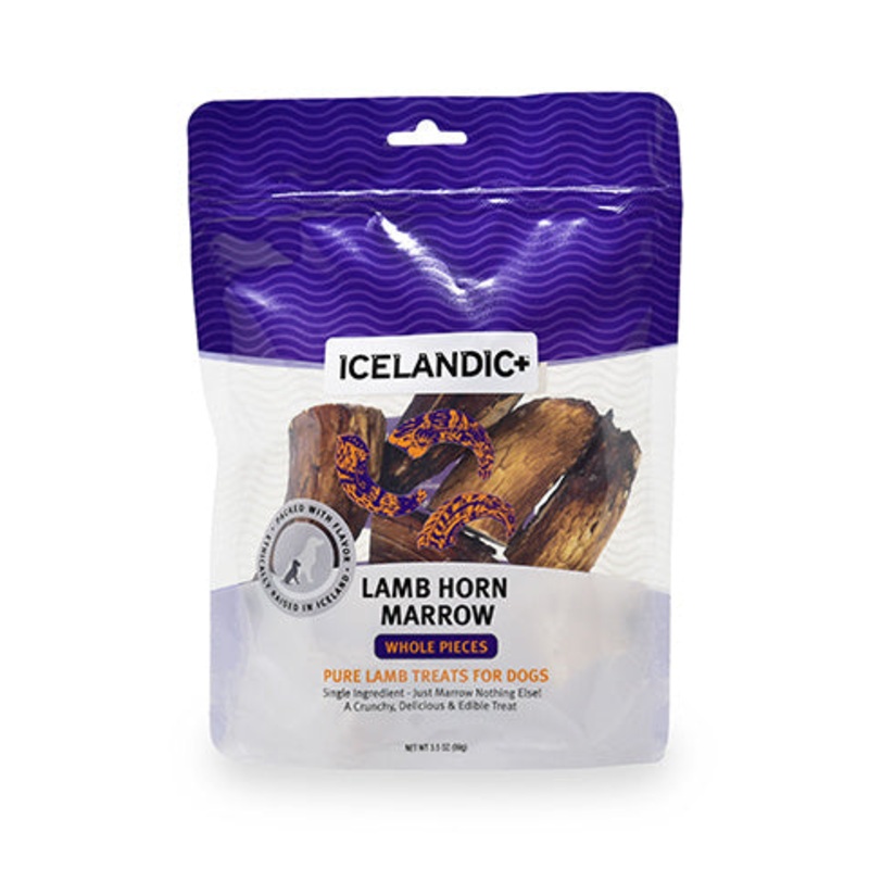 Icelandic+ Lamb Horn Marrow Whole Pieces Dog Treat