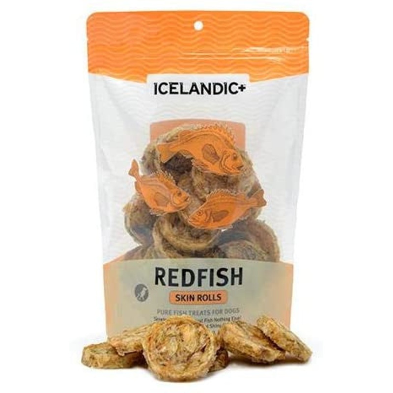 Icelandic+ Redfish Skin Rolls Dog Treats
